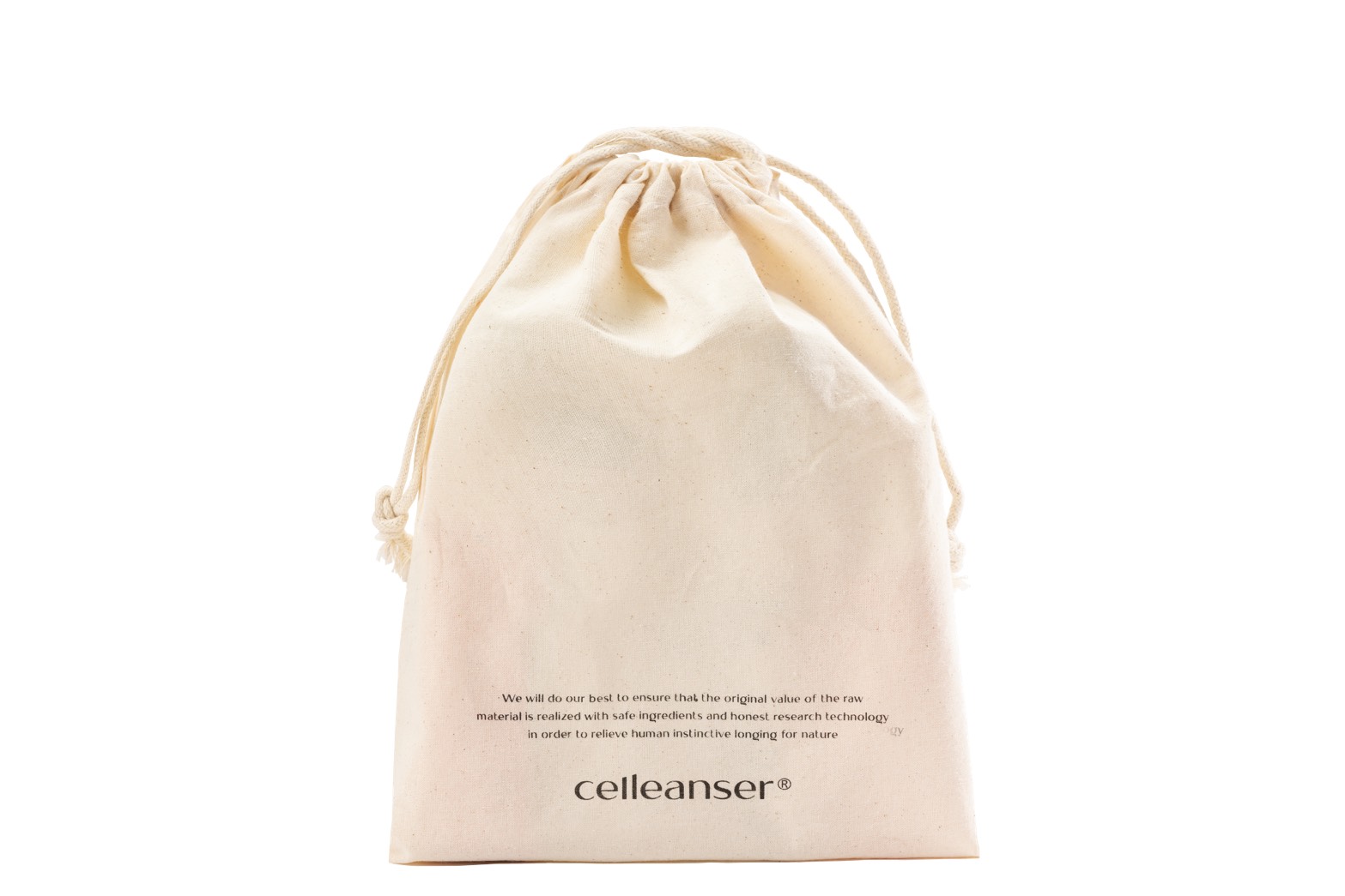 【celleanser】コットンリネン巾着