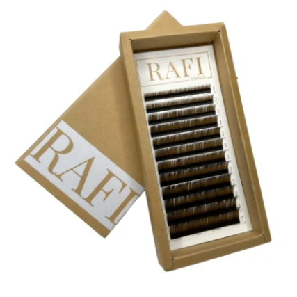 【RAFI】フラットラッシュ　ブラウン【長さMIX】