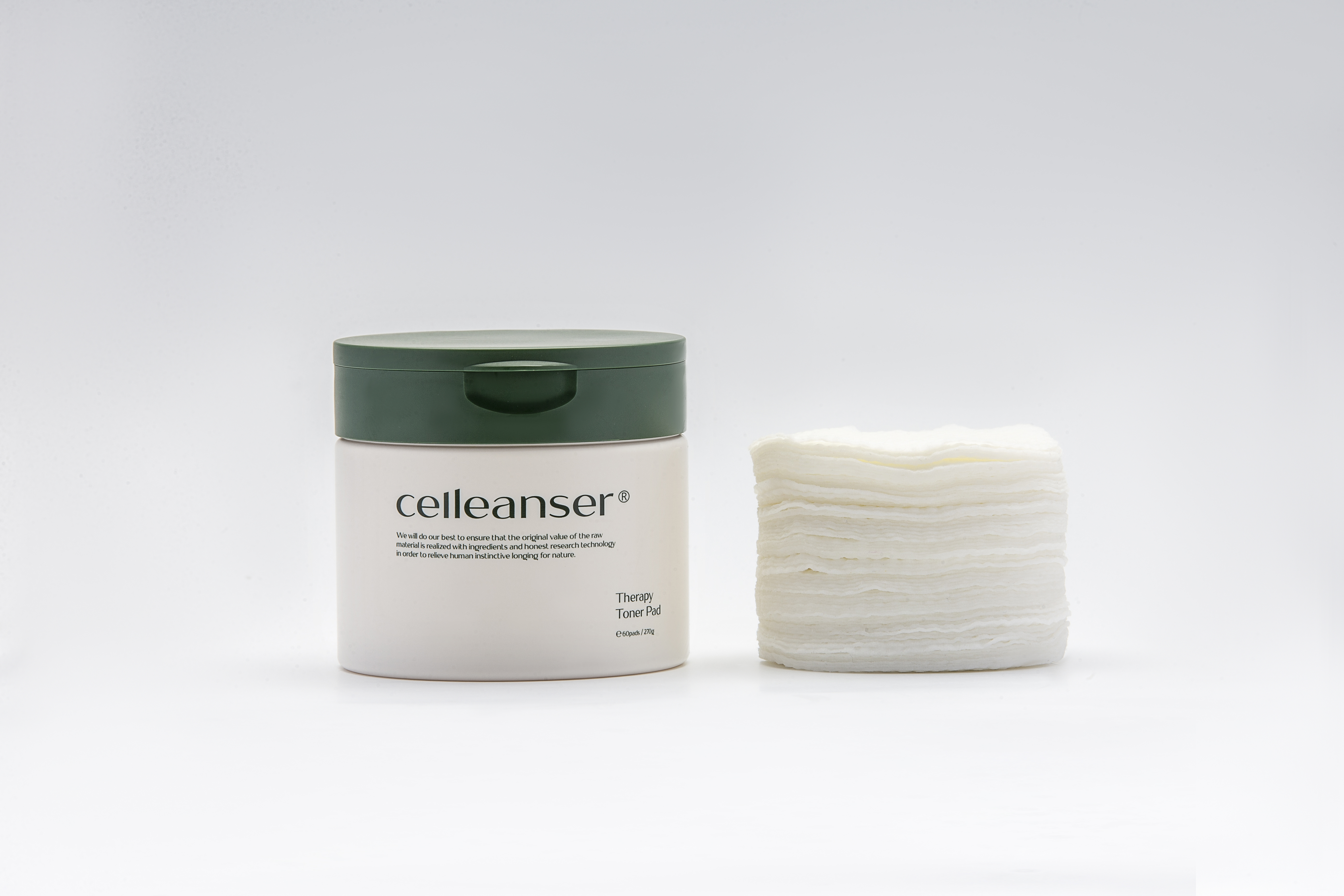 ＃ワゴンセール 【celleanser】セラピーライン トナーパッド 60枚※外装シュリンク無し