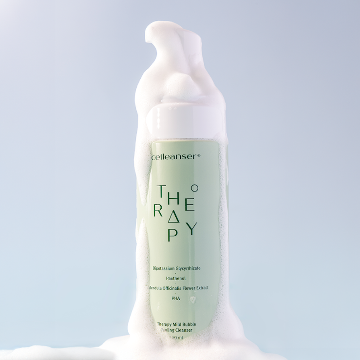 #ワゴンセール 【celleanser】セラピーライン マイルドバブルピーリングクレンザー 140ml※外装シュリンク無し