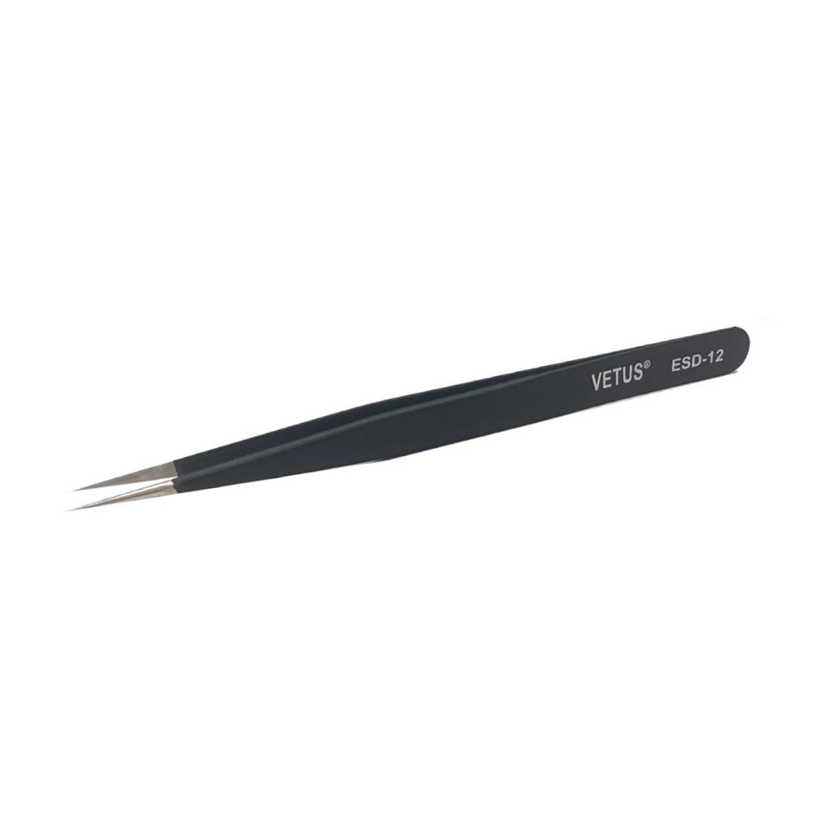【VETUS】帯電防止ツイーザー[BLACK] ESD-12