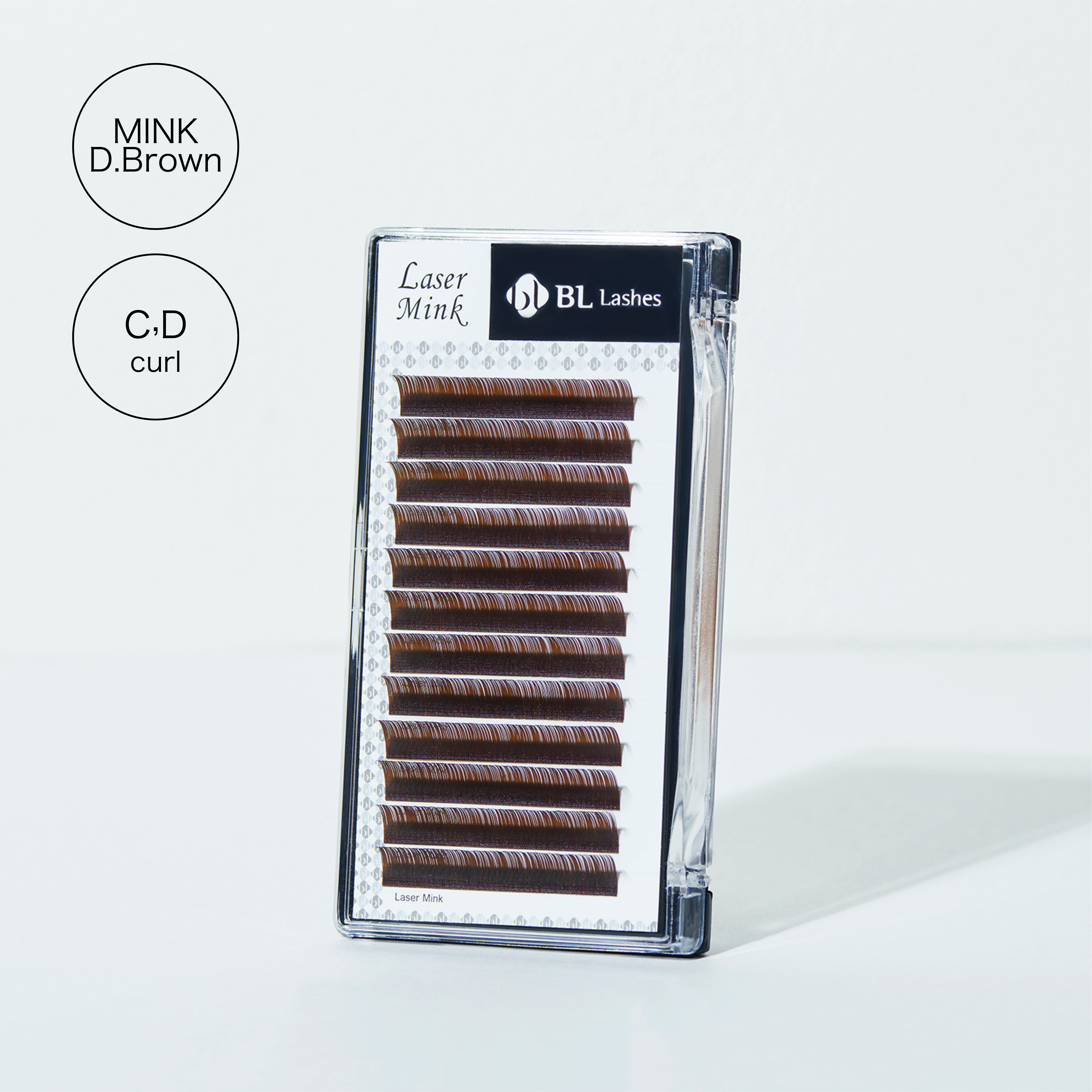 【BL】レーザーミンク cacao ブラウンカラーシリーズ 【ダークカカオ】 太さ0.15mm