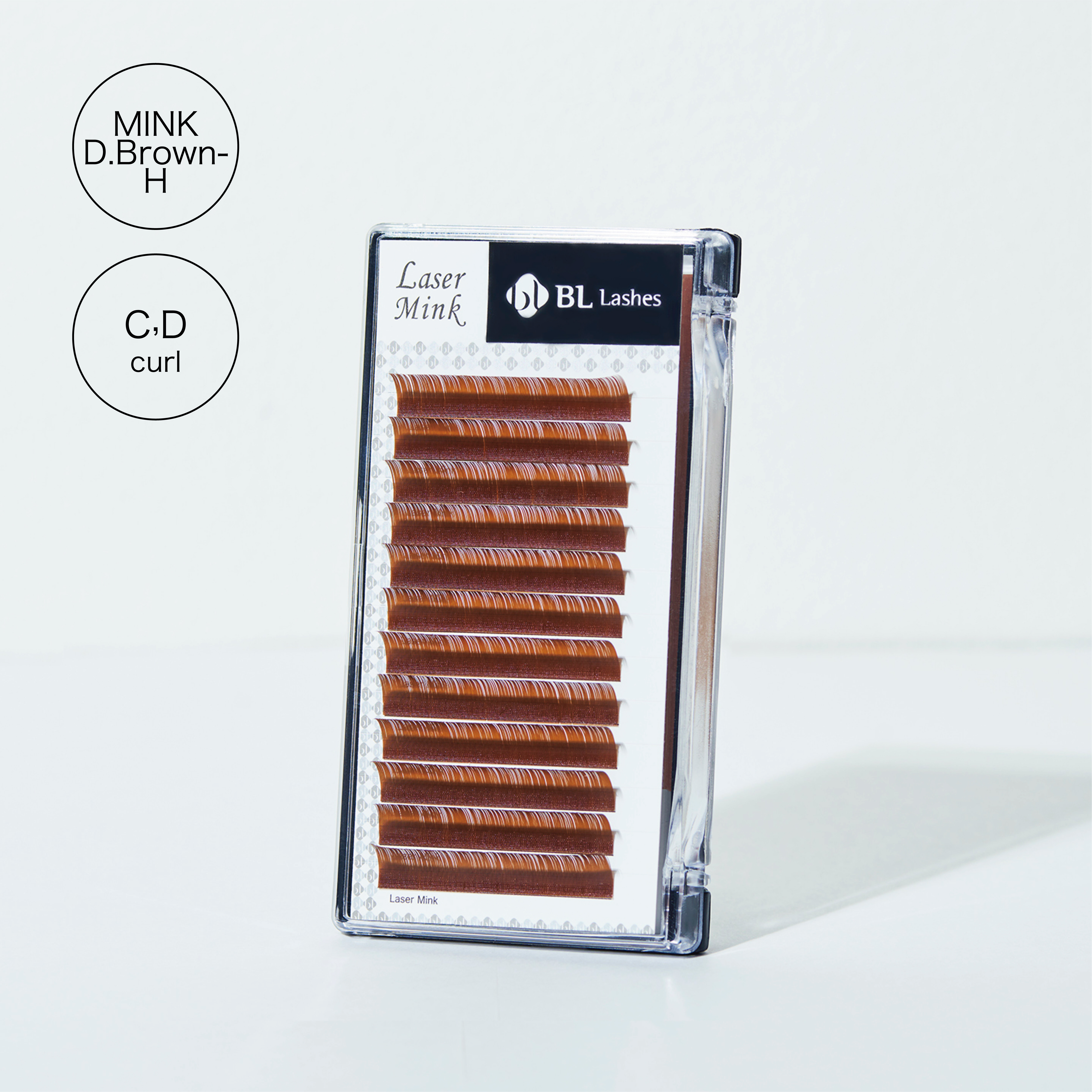 【BL】レーザーミンク cacao ブラウンカラーシリーズ 【ヘーゼルナッツカカオ】 太さ0.15mm