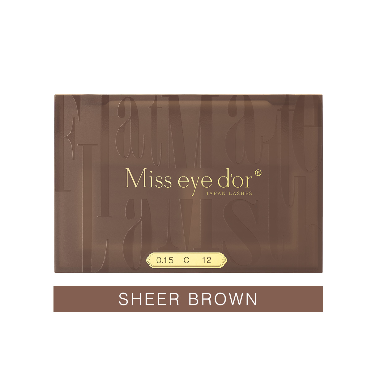 【Miss eye d’or】 フラットマットラッシュ シアーブラウン